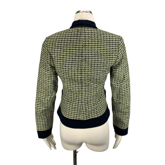 DONCASTER Signature 2 Blazer Silk Blazer Career Business Green Blue Rayon Blend - Picture 3 of 7